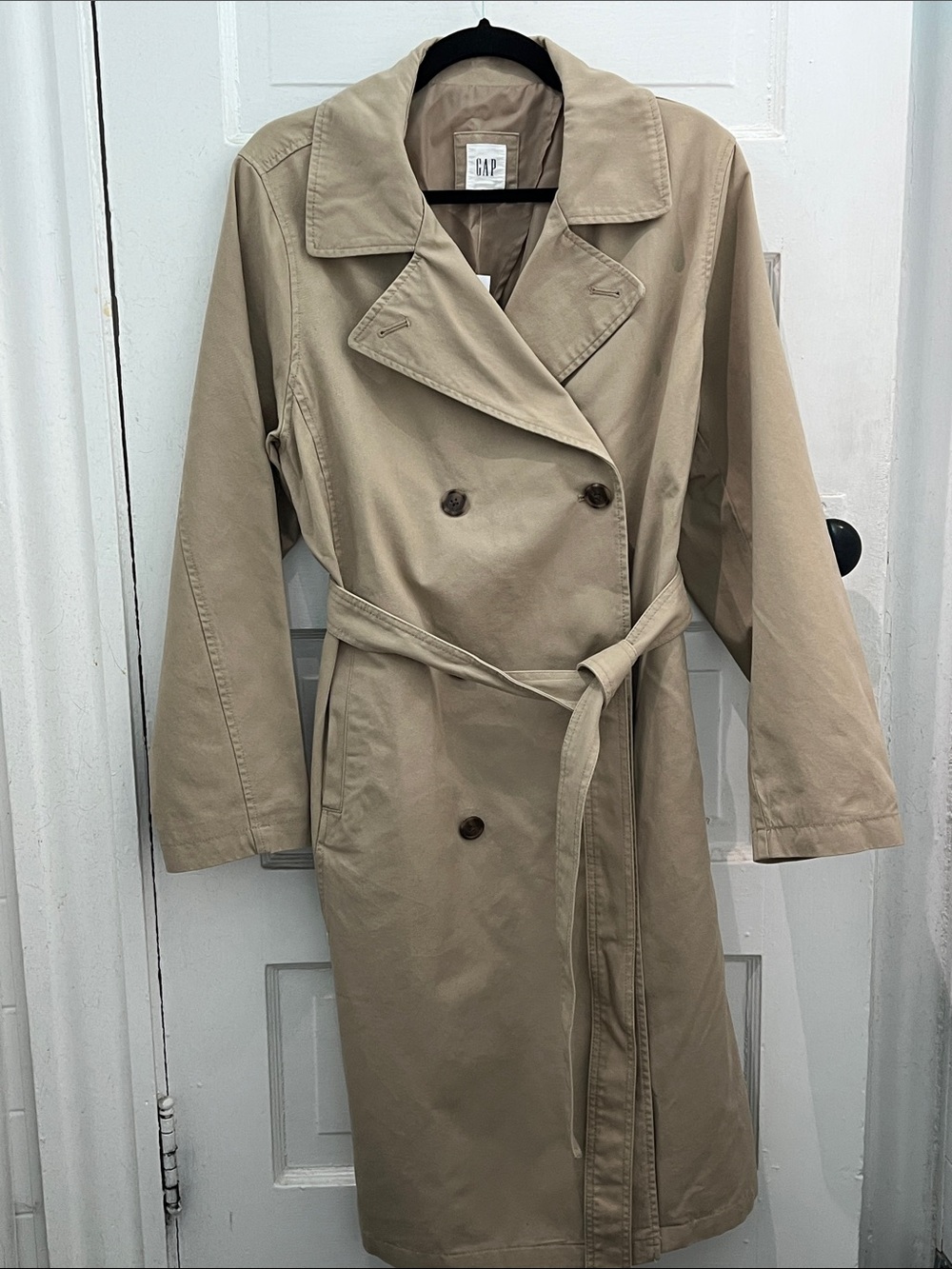 GAP Classic Beige Double-Breasted Trench Coat